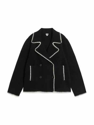 Arket Black and white jacket at Collagerie