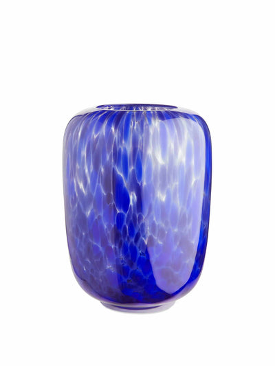 Arket Blue glass vase at Collagerie