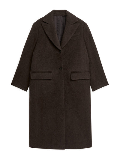 Arket Brown oversized wool coat at Collagerie