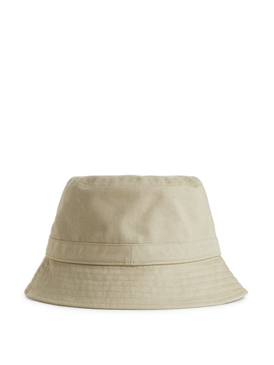 Arket Cotton-twill beige bucket hat at Collagerie