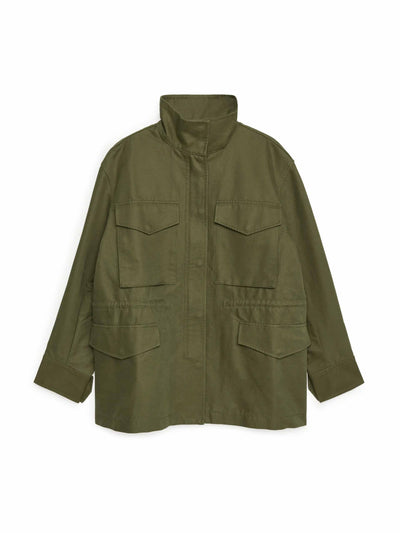 Arket Cotton utility jacket at Collagerie