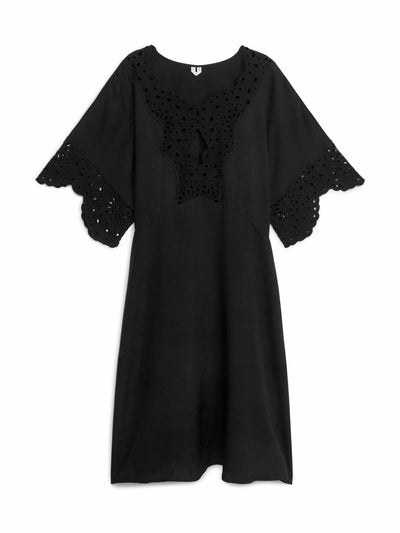 Arket Embroidered midi dress at Collagerie