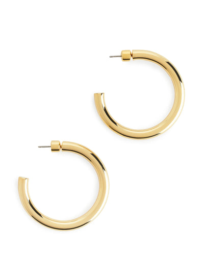 Arket Gold plated hoop earrings at Collagerie