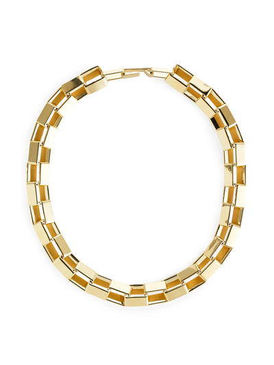 Arket Chunky gold plated chain necklace at Collagerie