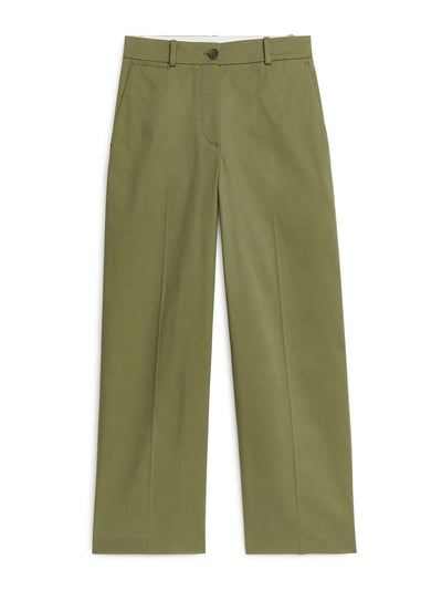 Arket Green wide trousers at Collagerie