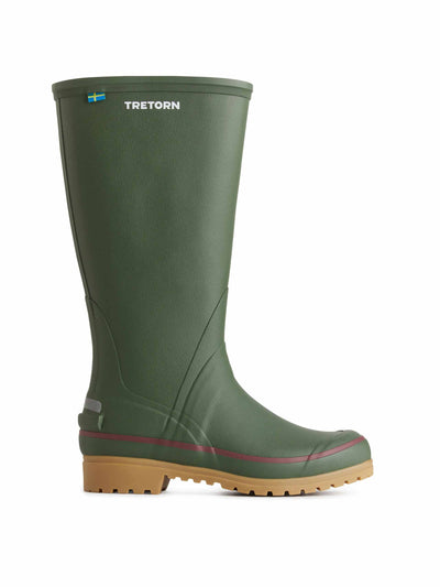 Tretorn Khaki rubber boots at Collagerie