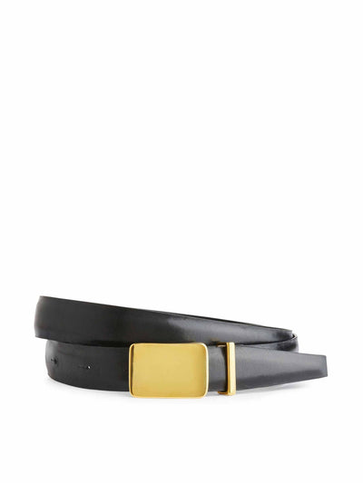 Arket Leather plate belt at Collagerie