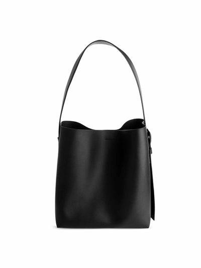 Arket Rigid leather tote at Collagerie