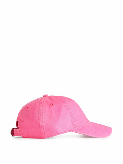 Arket Pink washed cotton cap at Collagerie