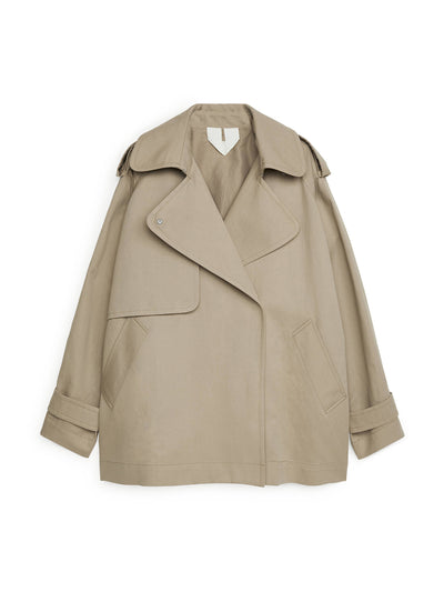 Arket Short trench coat at Collagerie