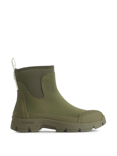 Arket Green waterproof boots at Collagerie