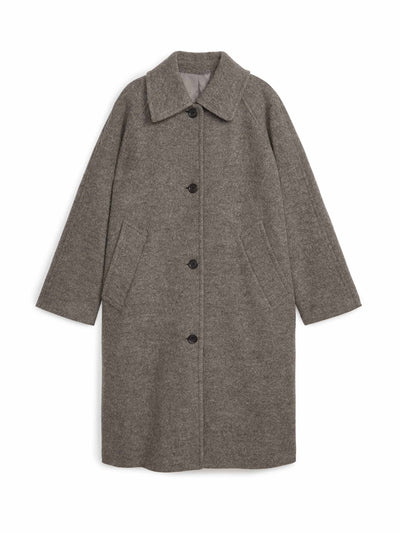 Arket Boucle wool coat at Collagerie