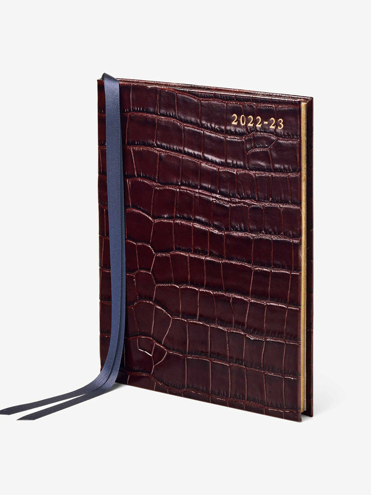 Mid-year leather diary