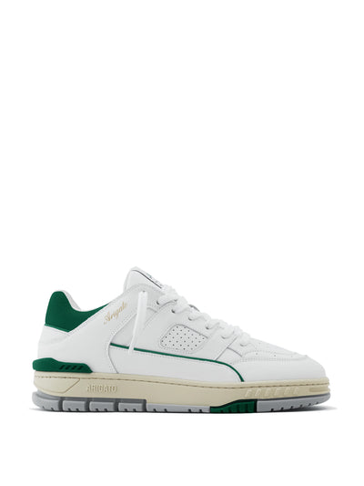 Axel Arigato White and green basketball trainers at Collagerie