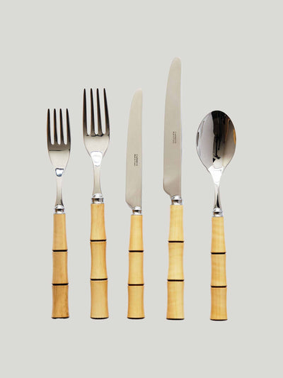 Maison Margaux Bamboo cutlery 5 piece set at Collagerie
