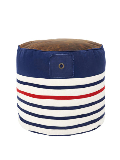 batela Striped pouffe at Collagerie