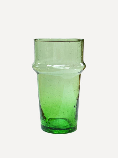 Arbala Green Beldi glass tumblers (set of 6) at Collagerie