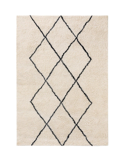 Benuta Wool rug with a diamond pattern at Collagerie