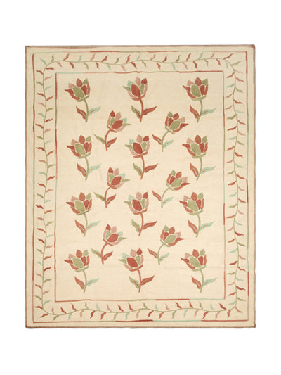 Birdie Fortescue Handwoven tulip rug at Collagerie