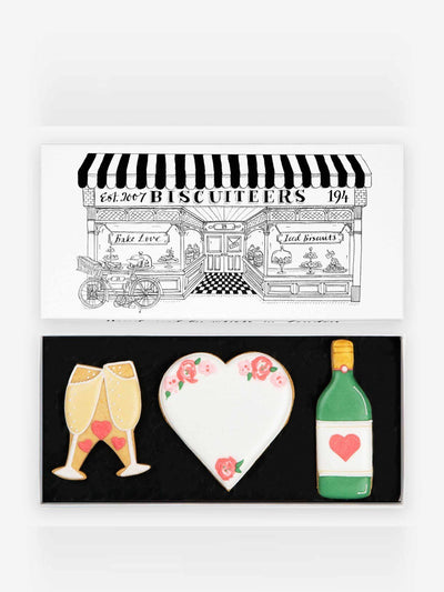 Biscuiteers Wedding mini gift box set at Collagerie