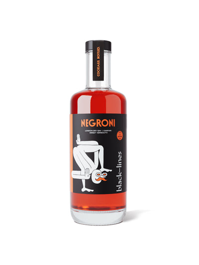 Black Lines Negroni bottle at Collagerie