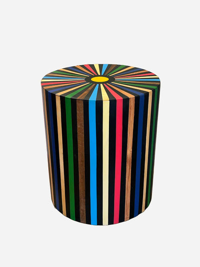 Arbala Black multicoloured Disco side table at Collagerie