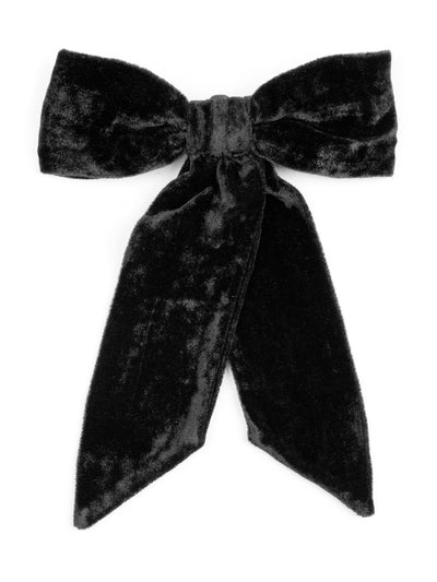 Beulah London Black velvet bow hair clip at Collagerie