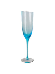 Instantly elevate an evening at home with this incredibly chic blue champagne coupe. Collagerie.com