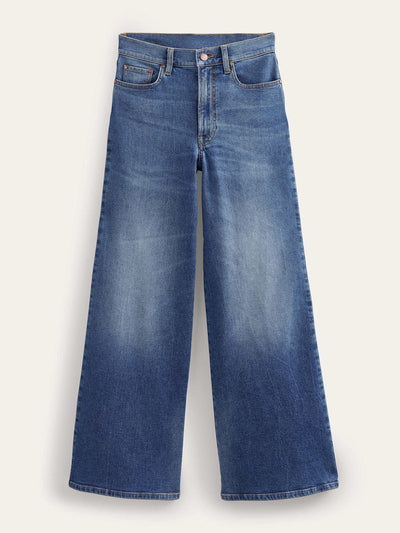 Boden High rise wide leg jeans at Collagerie