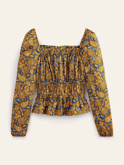 Boden Paisley-print long sleeved top at Collagerie