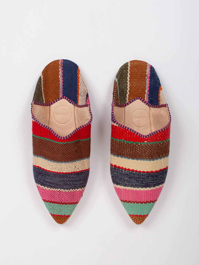 Bohemia Design Striped slippers at Collagerie