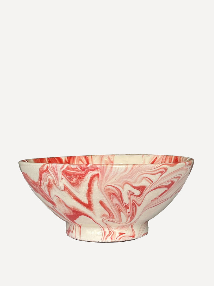 Pink swirl bowl