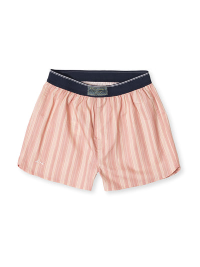 Desmond & Dempsey Pink boxers stripe print at Collagerie