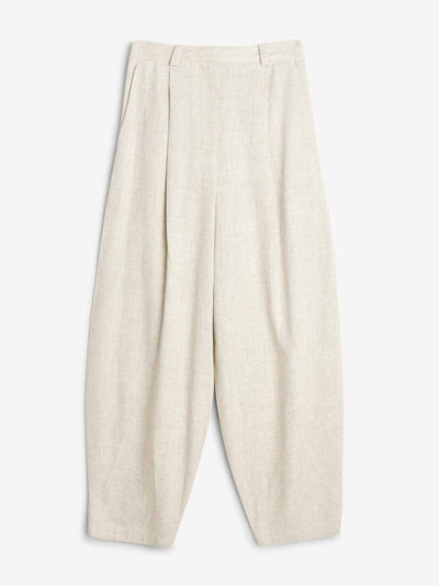 By Malene Birger Barrel leg high-waisted trousers at Collagerie