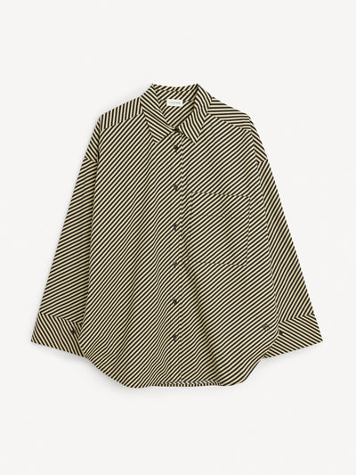 By Malene Birger Striped cotton shirt at Collagerie