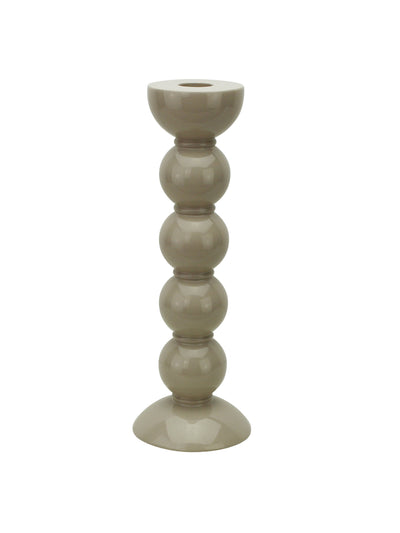 Addison Ross Tall bobbin candlestick in cappuccino at Collagerie