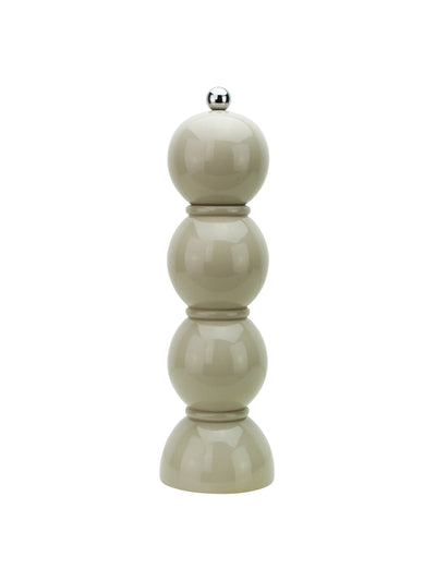 Addison Ross Cappuccino lacquer bobbin salt/pepper grinder at Collagerie