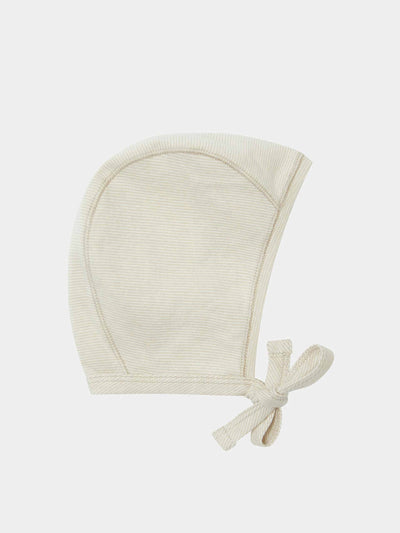 CARAMEL Trumpetfish baby gifting hat - camel white stripe at Collagerie