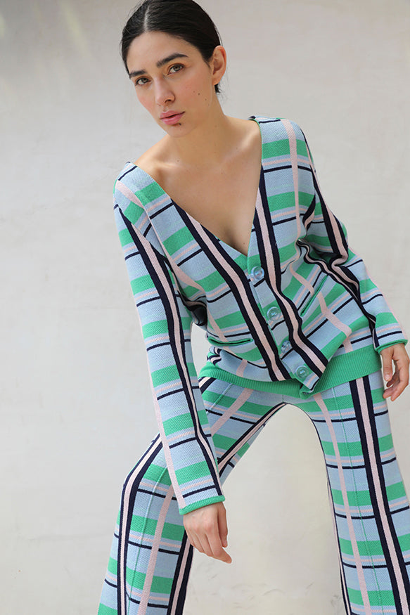 Green striped Bobby trousers