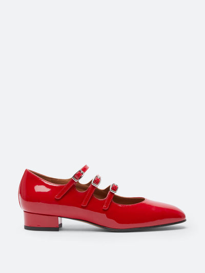 Carel Kina patent leather Mary Janes at Collagerie