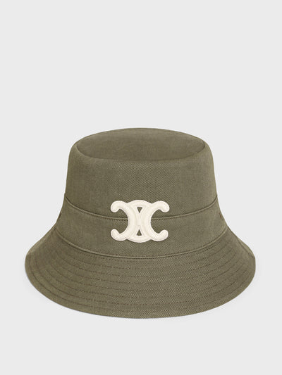 Celine Cotton bucket hat with eyelets at Collagerie