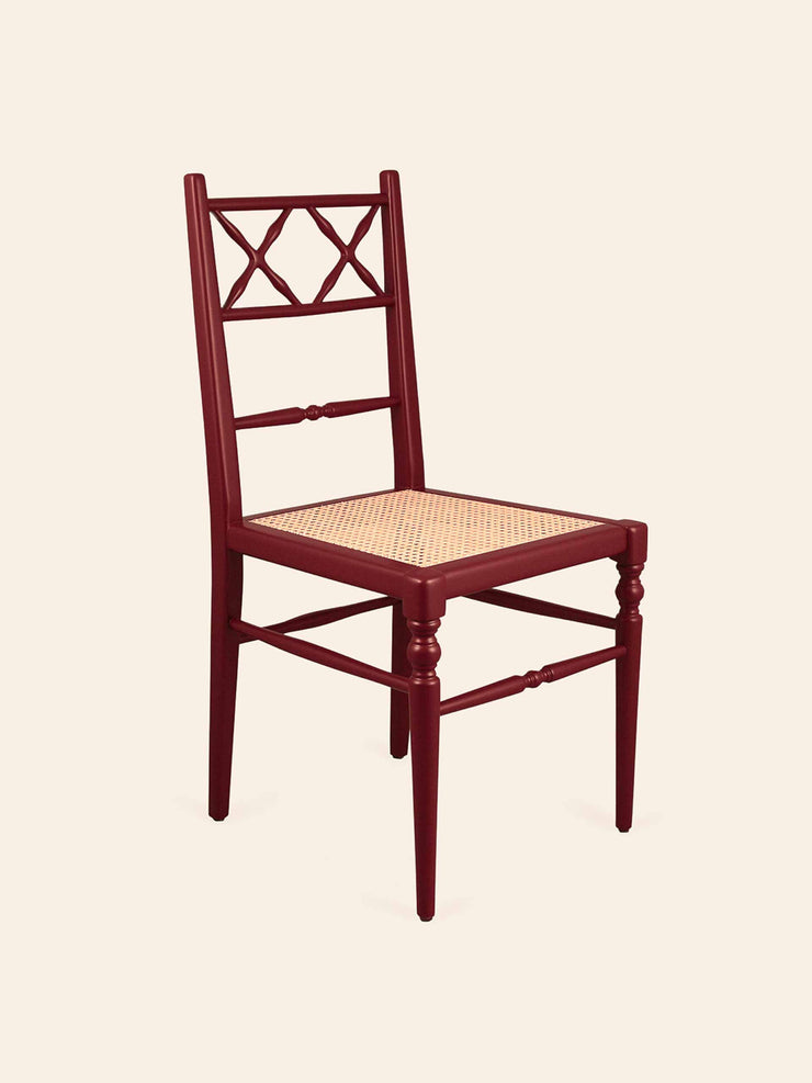 Lacquer dining chairs - set of two