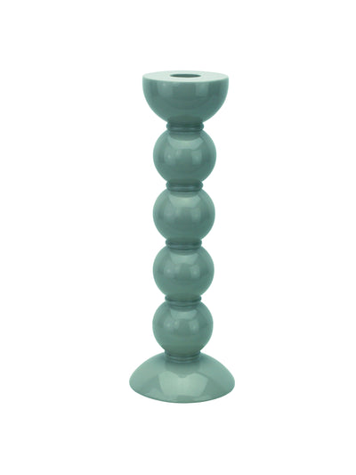 Addison Ross Tall bobbin candlestick in Chambray blue at Collagerie