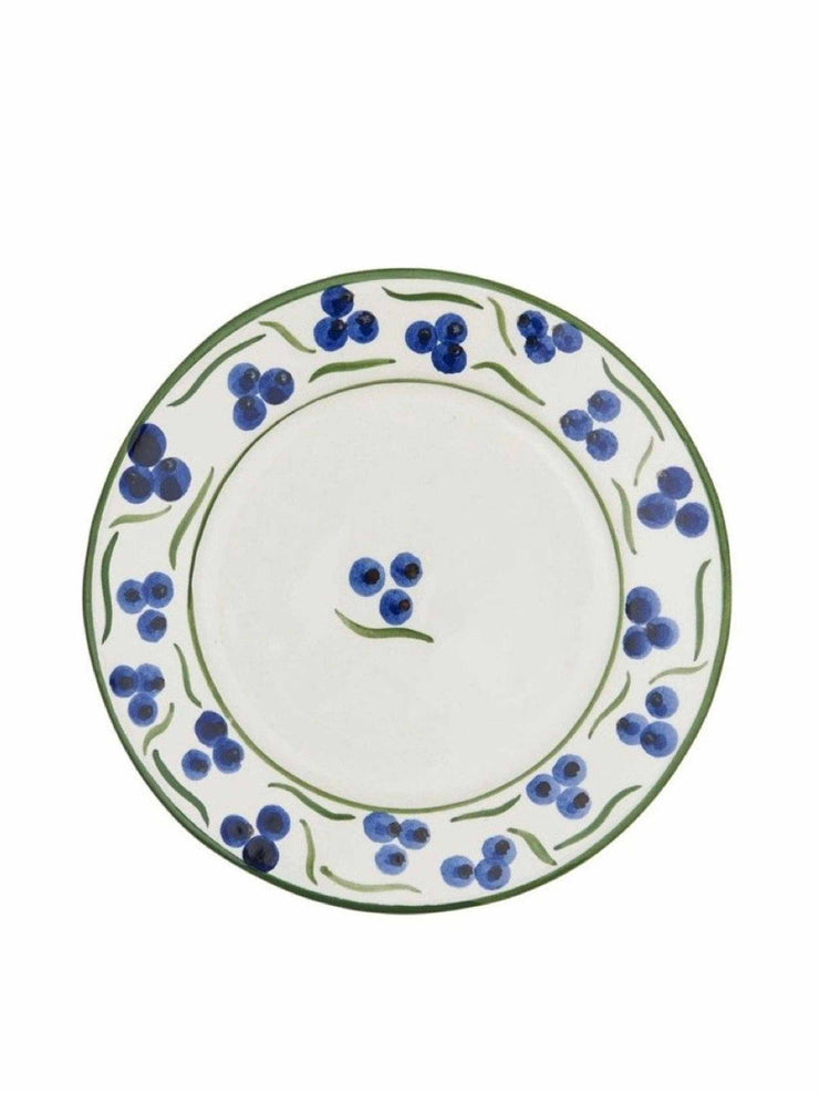 Blue and green chintamani ceramic small plate