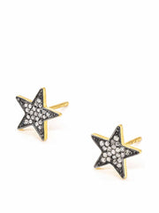 Diamond chunky star studs