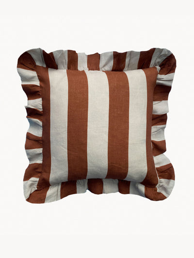 Amuse La Bouche Cinnamon and Oyster Cushion Cover at Collagerie