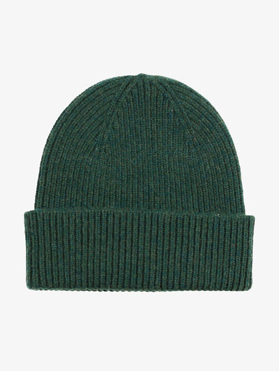 Colorful Standard Green wool beanie at Collagerie