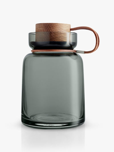 Eva Solo Glass storage jar with wooden lid at Collagerie