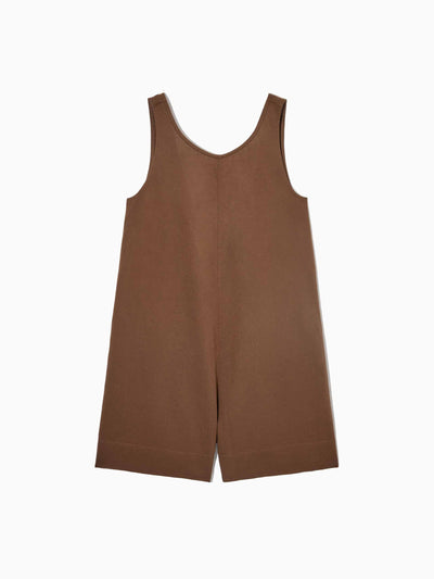 Cos Brown relaxed fit playsuit at Collagerie