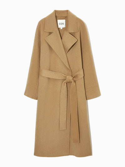 Cos Double-faced wool belted coat at Collagerie